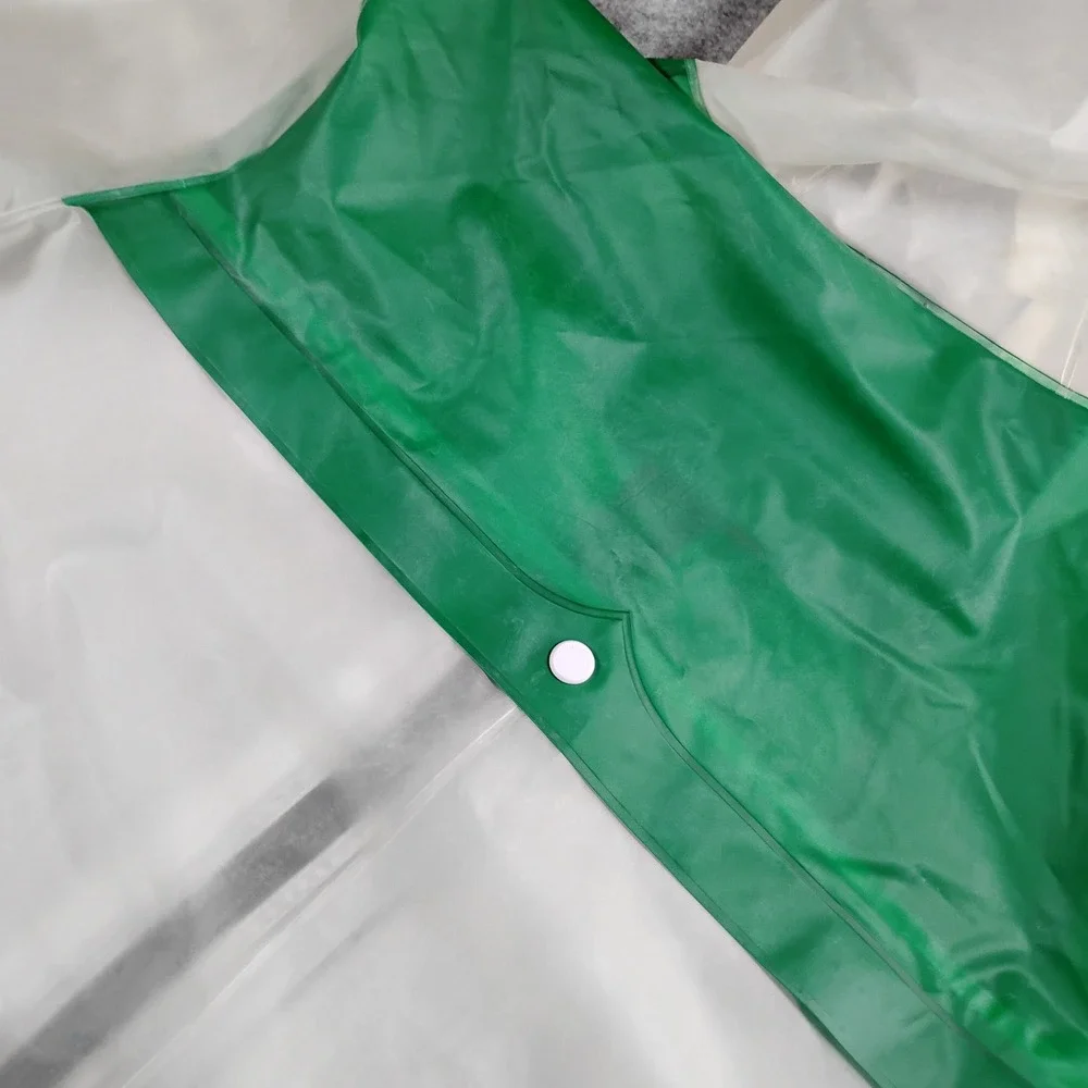 Hunter Original Women Medium White Green Grey Translucent Hooded Raincoat Jacket - Picture 13 of 16